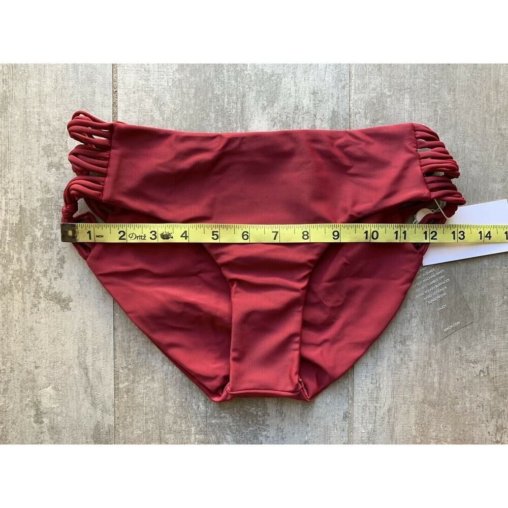 $112 MIKOH Barcelona Fuller Coverage Bikini Bottom NEW Macrame Sexy Strappy M - Picture 4 of 6